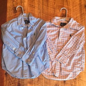 2 Ralph Lauren button down shirts.